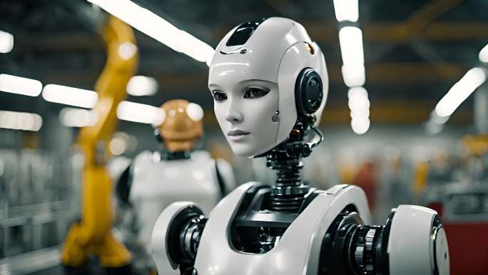 【原创4K】新质生产力汽车生产机器人