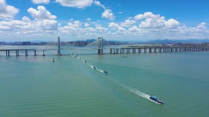 泉州石狮祥芝港渔港渔业渔船开渔节航拍视频