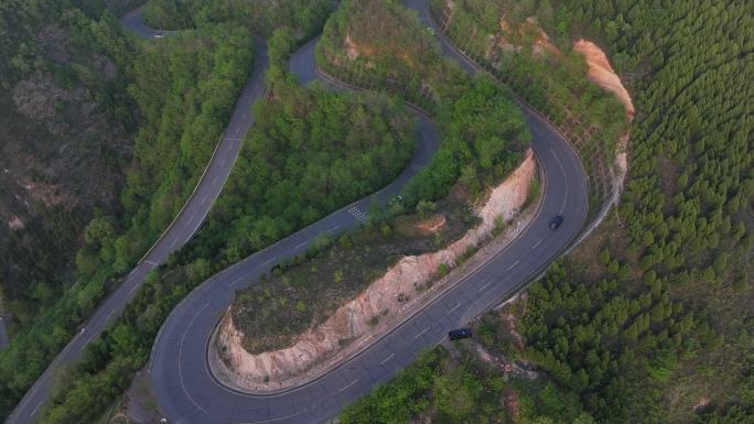 西安最美环山路西安秋名山秦岭山脉骊山日落