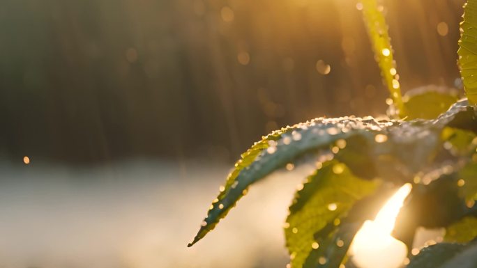 水滴阳光雨露