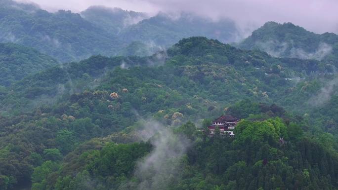 青城山雨蒙蒙