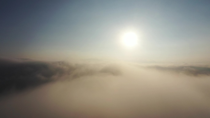 日出航拍意境唯美延时生态环境中国云雾缭绕