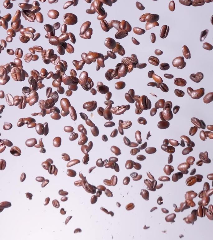 咖啡豆高帧率慢动作