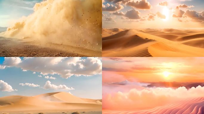 丝绸之路 沙漠 沙尘暴