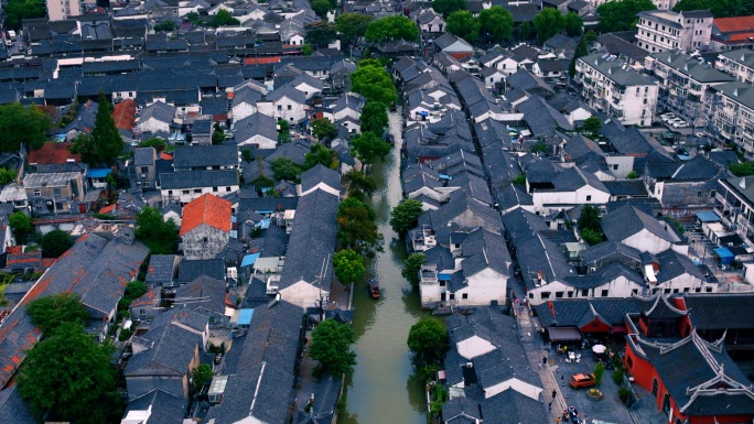 枫泾古镇 古名居 现代建筑