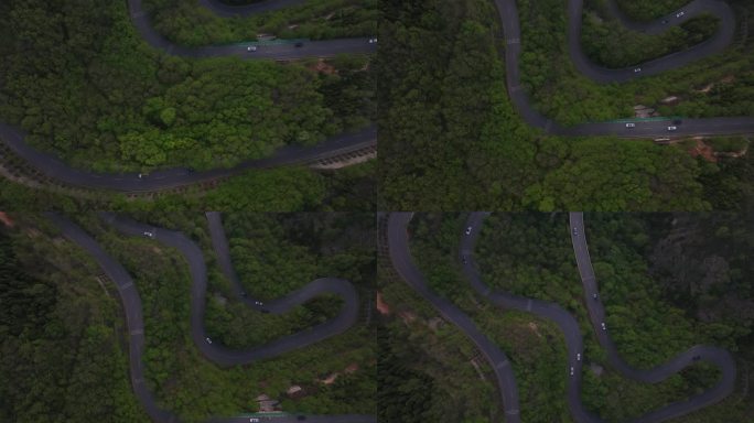 西安最美环山路西安秋名山秦岭山脉骊山日落