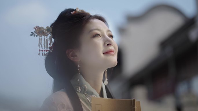 古风美女 汉服美女 古装美女 古风建筑