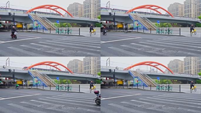 4k慢镜头拍摄上海行驶中的地铁列车