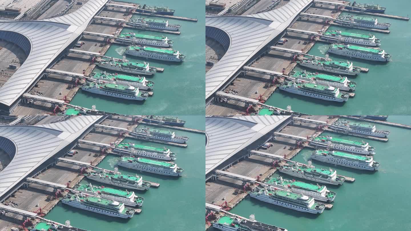 4K-Log-航拍海口市新海港码头