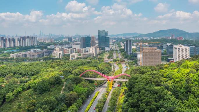 黄埔科学城航拍延时大景