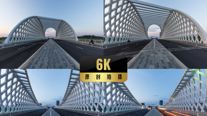 6K北京未来科学城大桥行进日转夜延时