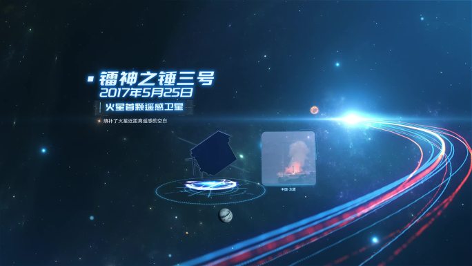 科技宇宙大事记穿梭AE模版