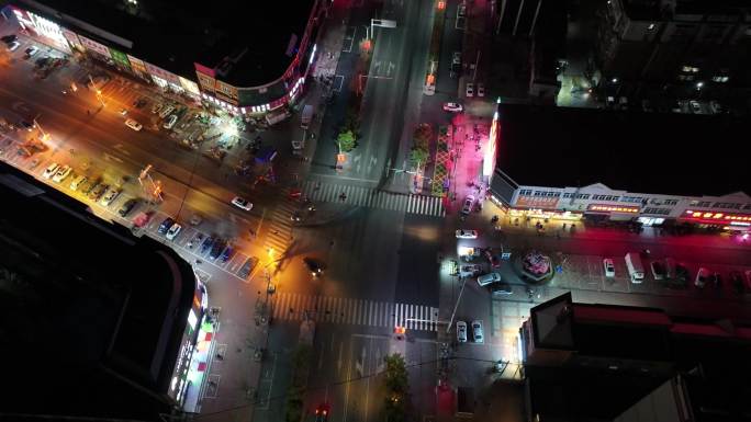 万家灯火城市夜景