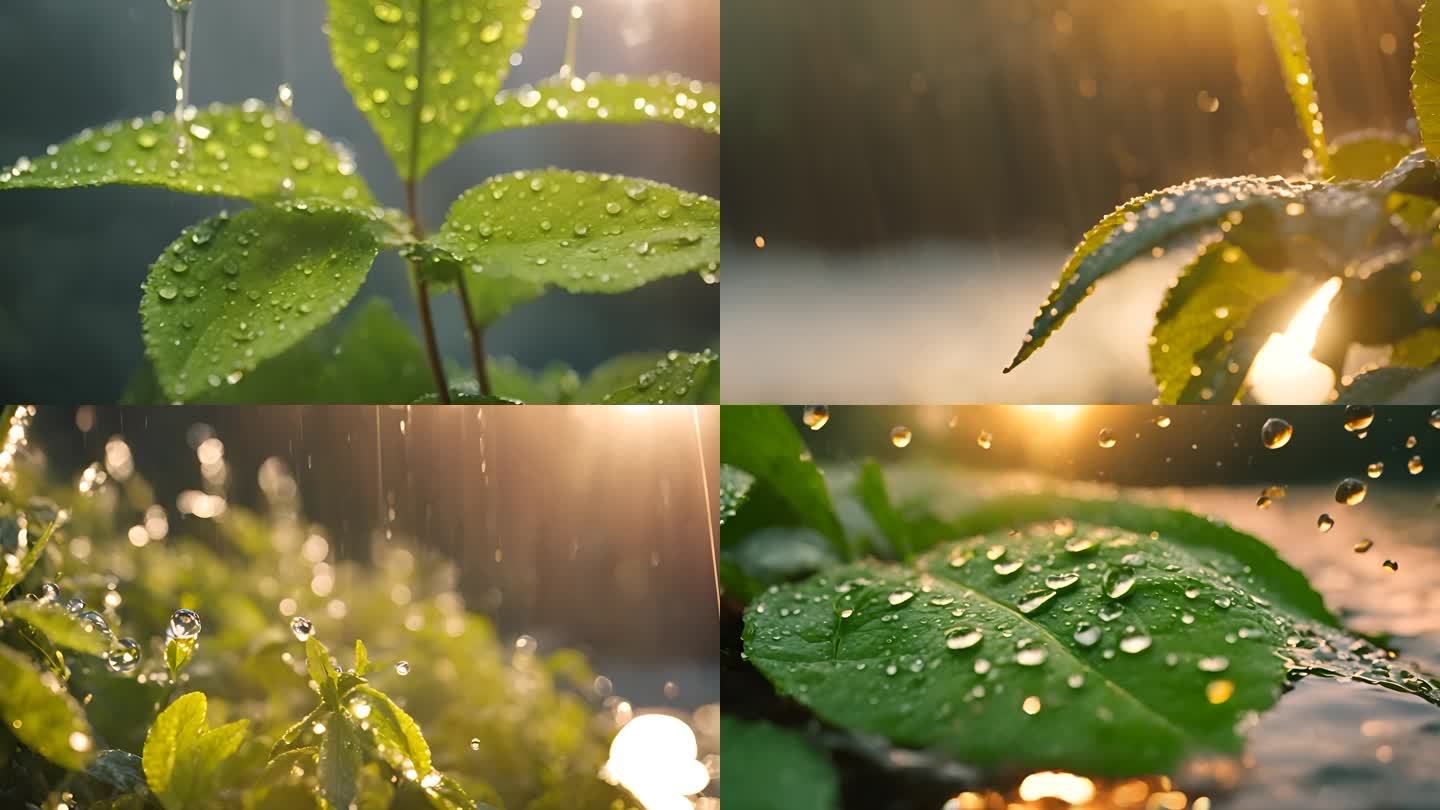 水滴阳光雨露