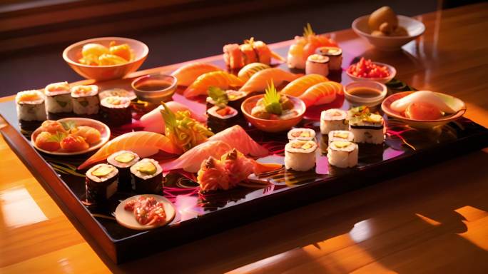 日式美味：一桌精致寿司宴