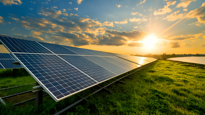 太阳能发电站新能源光伏发电双碳电力环保