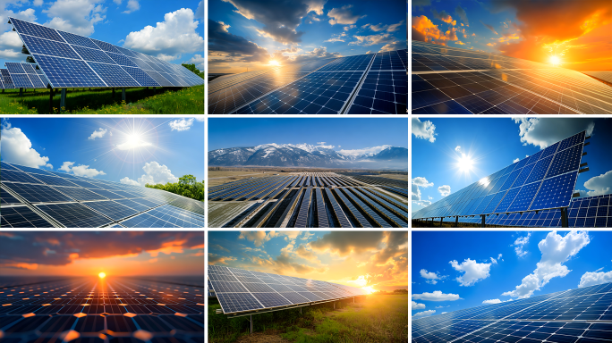 太阳能发电站新能源光伏发电双碳电力环保