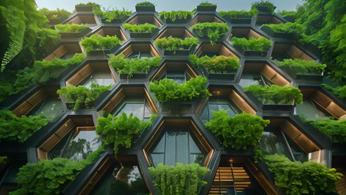 地产三维绿色城市低碳生活未来城市形式