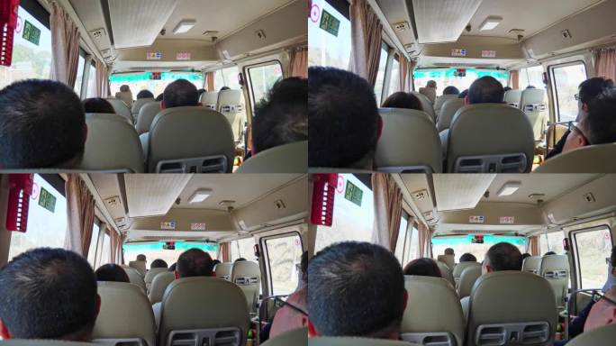 大巴 旅游大巴 景区班车 班车 游客