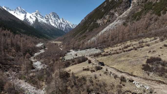 4K川西阿坝理县雪山结斯沟tank300