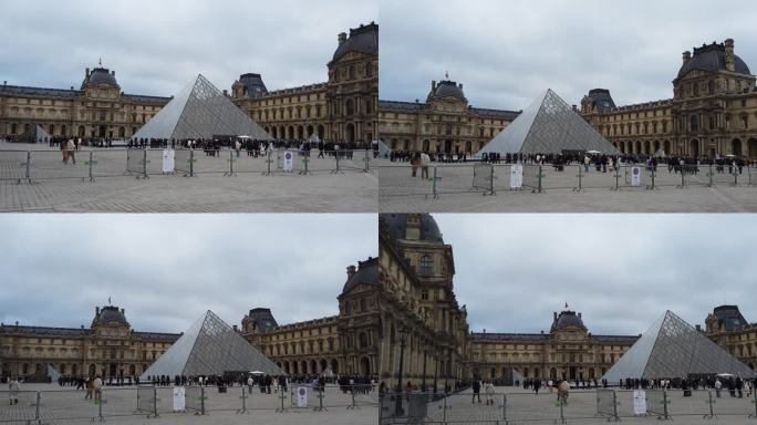 法国巴黎卢浮宫玻璃金字塔