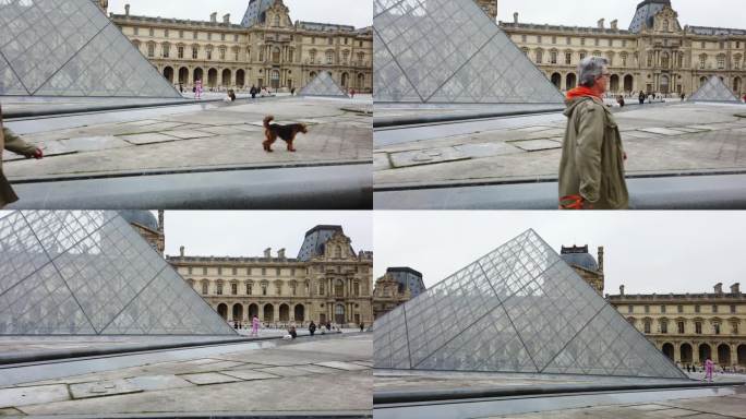 法国巴黎城市地标建筑金字塔