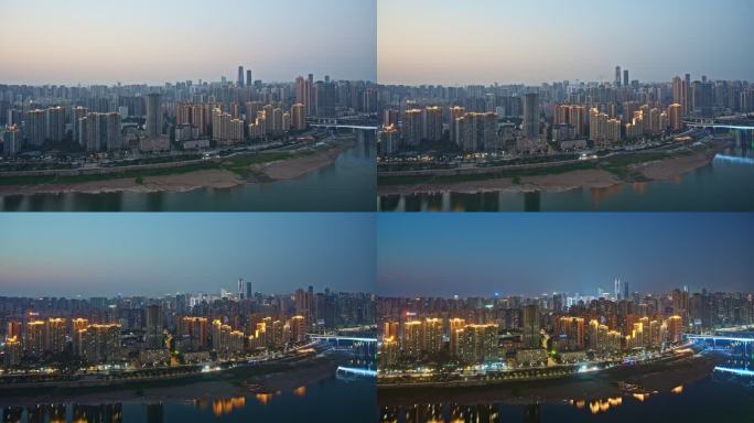 重庆江北区观音桥日转夜