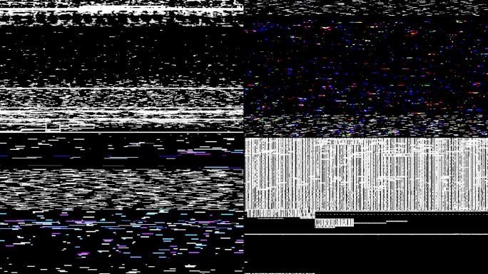 5组电视没信号雪花素材_有通道