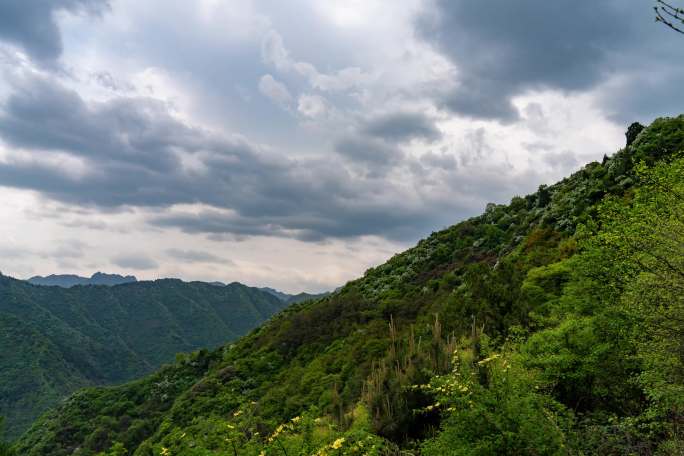 大气秦岭风景延时