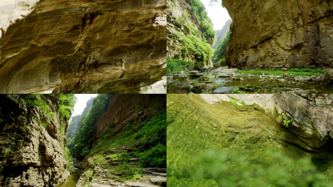 析城山水流小溪山景山间旅游