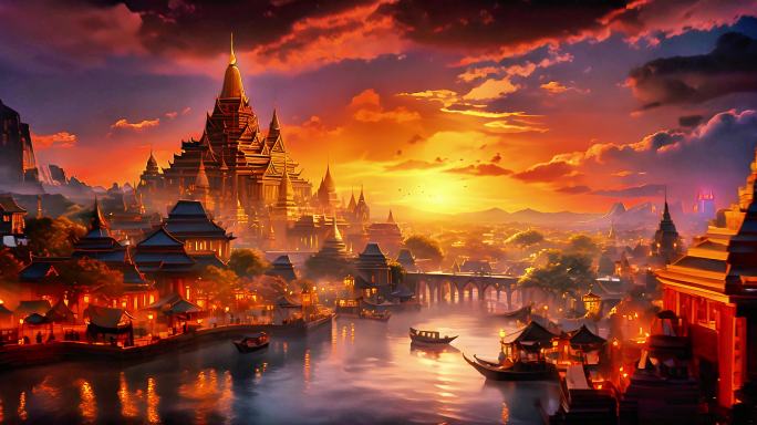 柬埔寨风格建筑寺庙以其精美雕刻和壁画著称