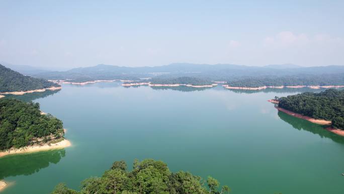 广州市从化区良口镇流溪湖景区航拍