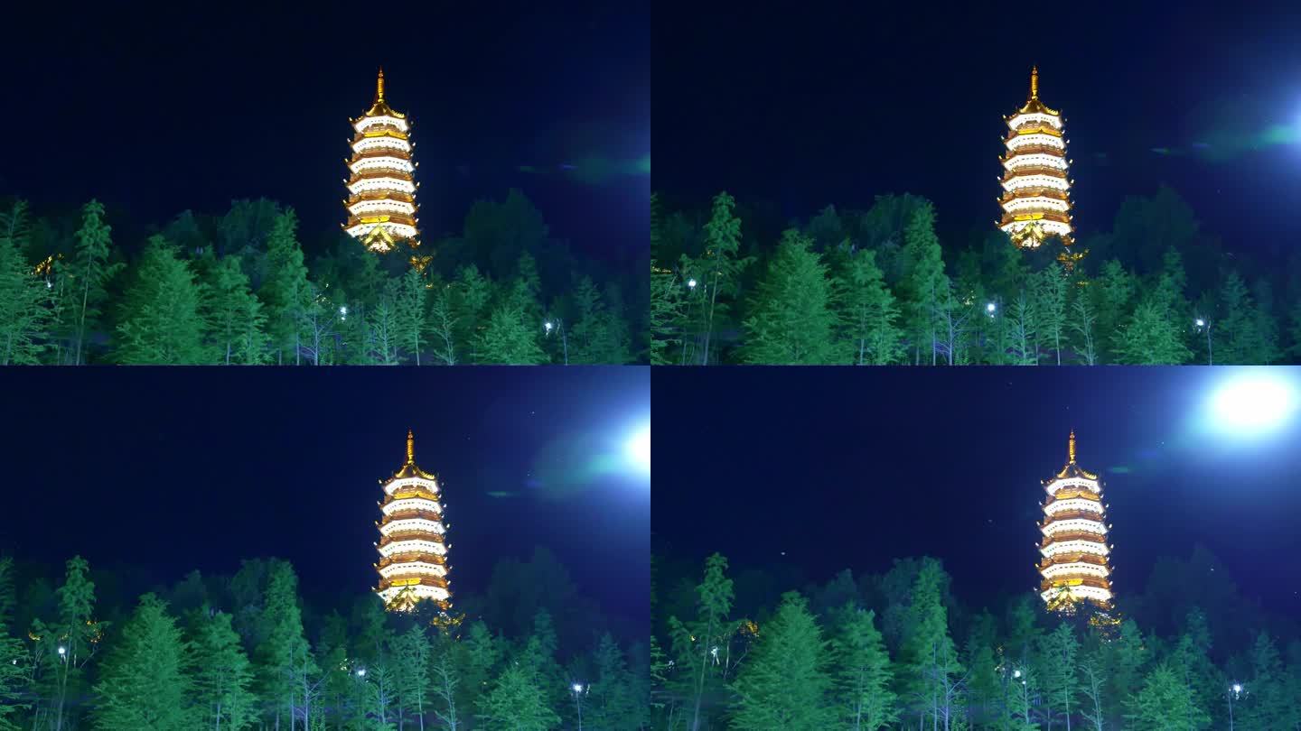 开州文峰塔夜景