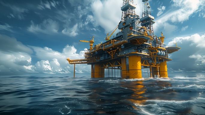 海洋石油钻井 开采平台  石油开采