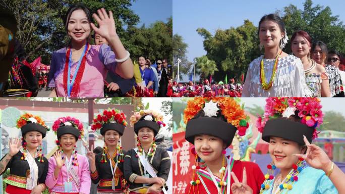 云南少数民族舞蹈 笑脸 民族节日合集