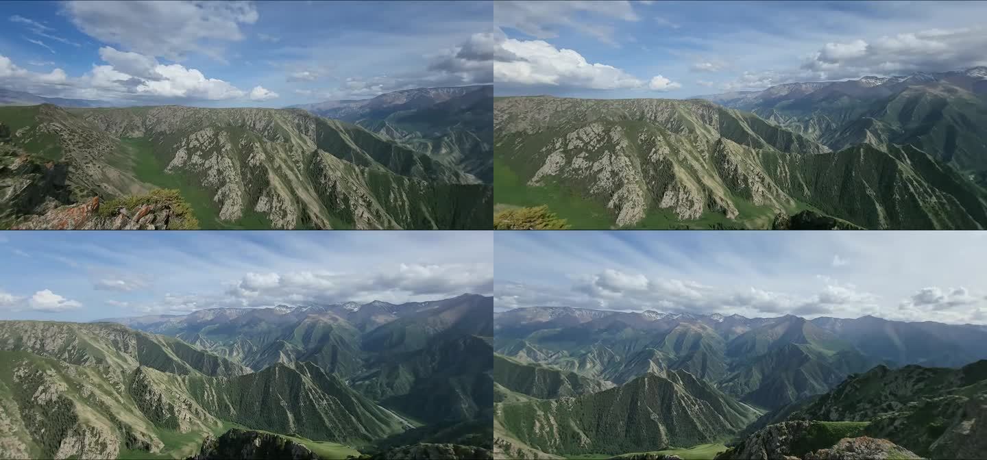 美丽的新疆风光，云端上的新疆，空中草原