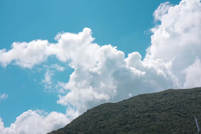 青山 山顶 云 乡村 山野 高山 延时