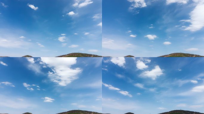 20秒天空素材蓝天白云唯美天空云彩延时
