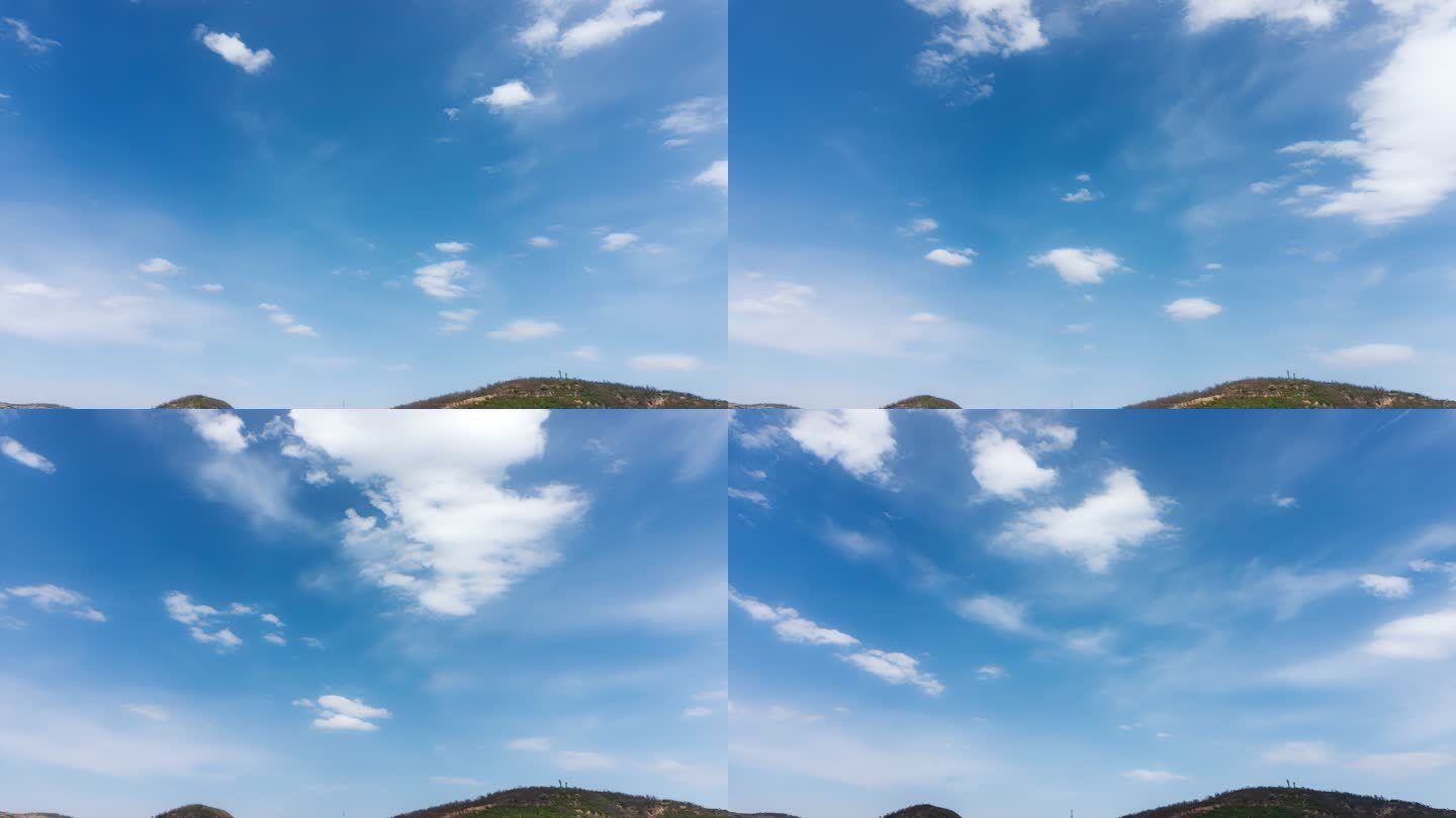20秒天空素材蓝天白云唯美天空云彩延时
