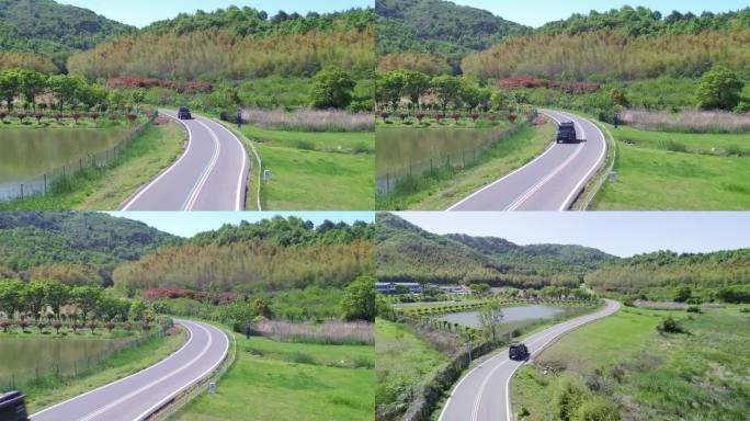 越野车开在山路