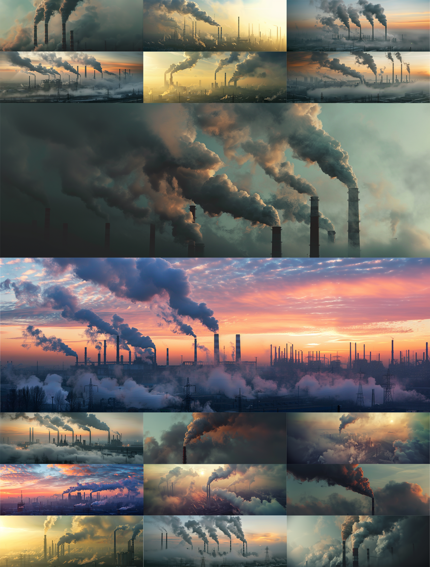 烟囱 环境污染 碳排放 宽屏14:5