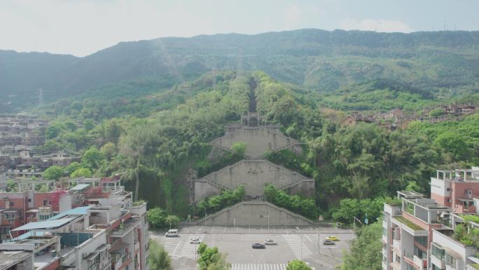 北碚缙云山健身梯道航拍