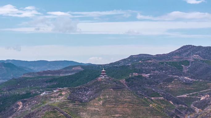 太原太山航拍延时