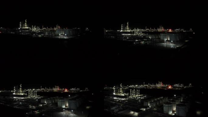 陕西榆林榆横工业开发区煤化工电厂工程夜景