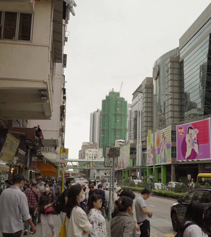 香港竖屏电影舒缓优雅复古短视频都市素材