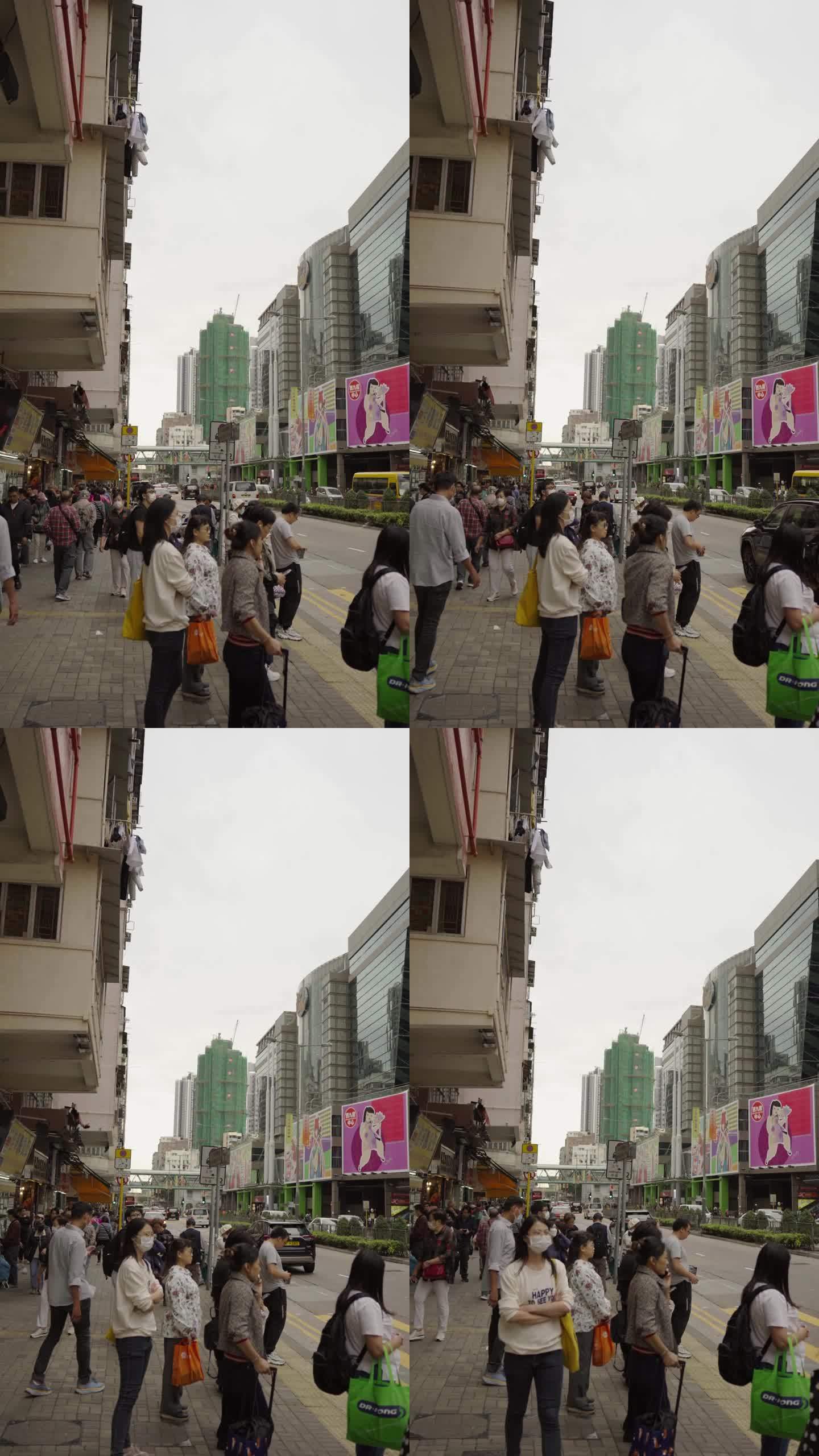 香港竖屏电影舒缓优雅复古短视频都市素材