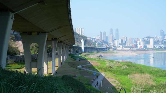 九龙滨江广场桥下延时