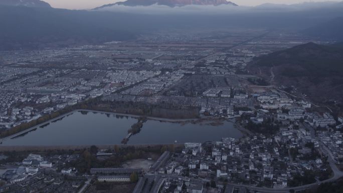 玉龙雪山日出log素材