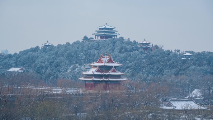 角楼万春亭雪景