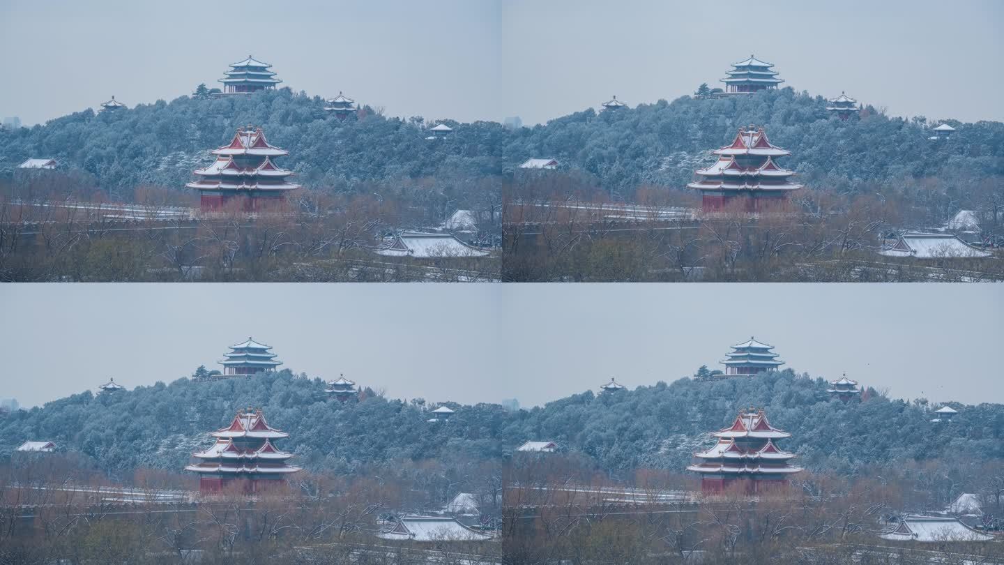 角楼万春亭雪景